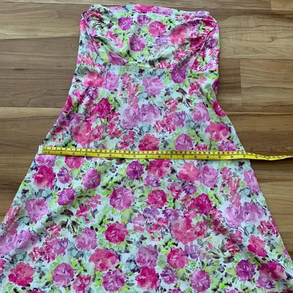 For Love & Lemons Paulina Mini Dress Small Short Lace Up Romantic Feminine NWT - Picture 6 of 12